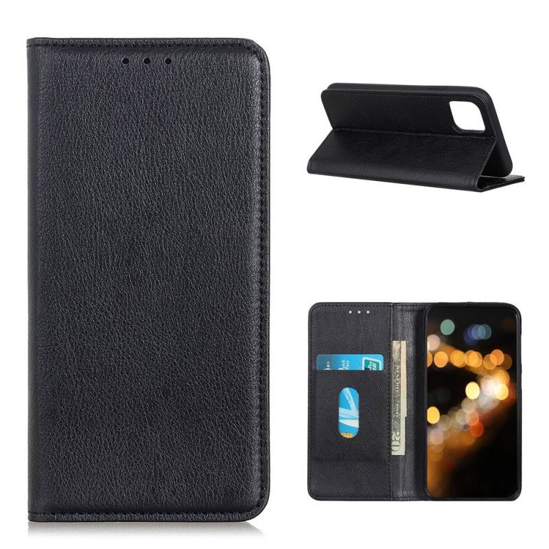 Flip Cover Xiaomi Mi 11 Cuir Litchi Fendu Élégance