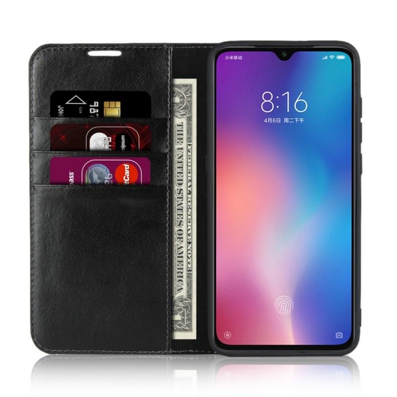 Flip Cover Xiaomi Mi 9 Cuir Véritable