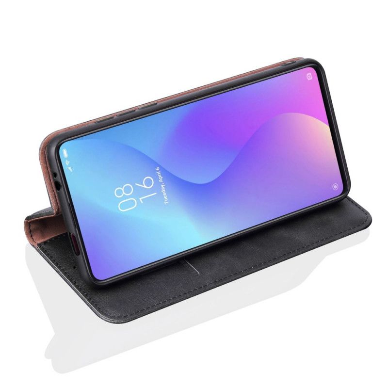 Flip Cover Xiaomi Mi 9t / Mi 9t Pro Effet Cuir Coutures