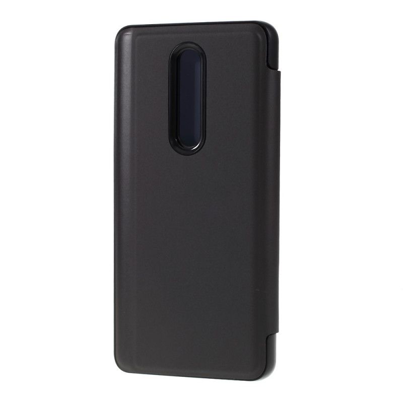 Flip Cover Xiaomi Mi 9t / Mi 9t Pro Miroir Et Effet Cuir