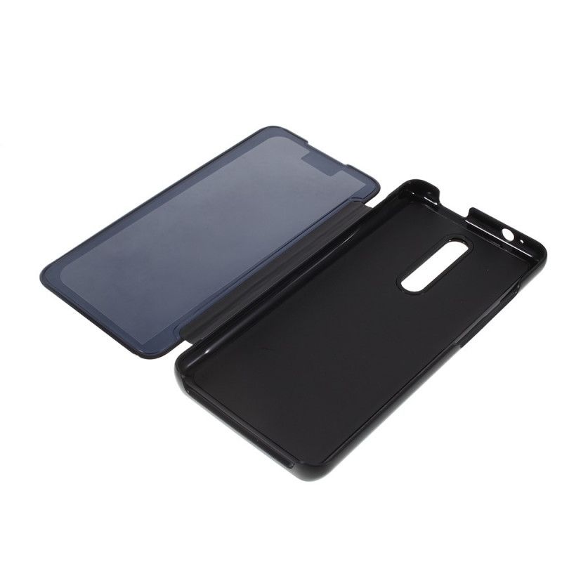 Flip Cover Xiaomi Mi 9t / Mi 9t Pro Miroir Et Effet Cuir