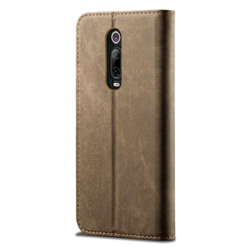 Flip Cover Xiaomi Mi 9t / Mi 9t Pro Tissu Jeans