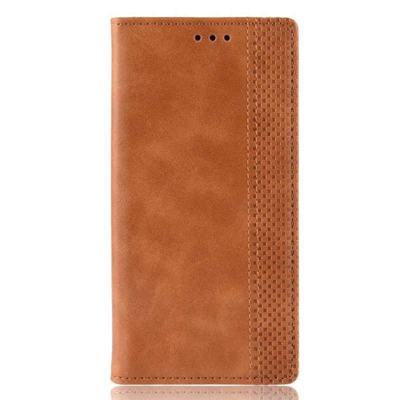 Flip Cover Xiaomi Redmi 8a Effet Cuir Vintage Stylisé