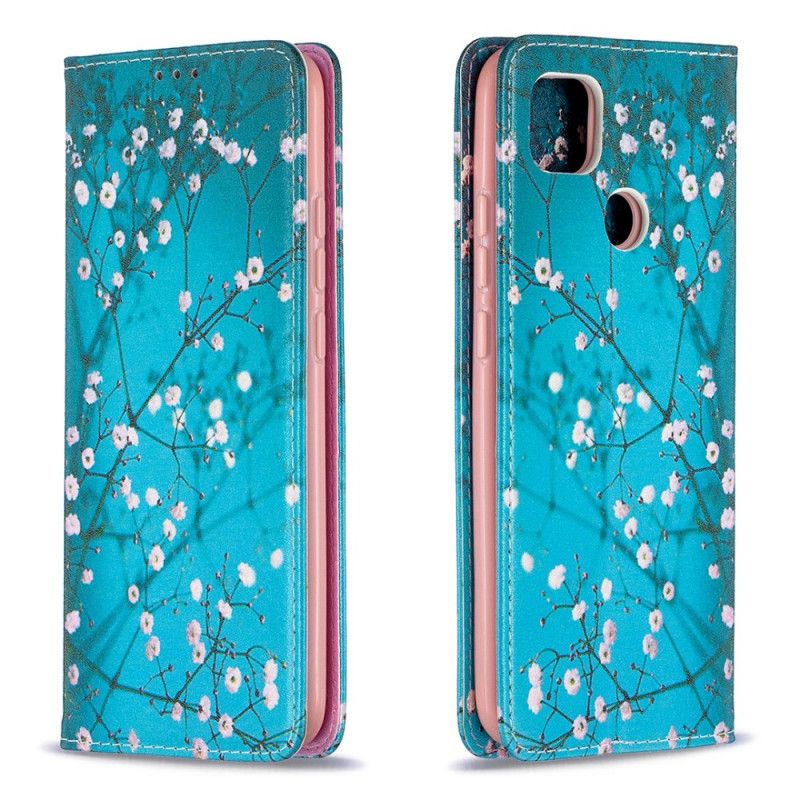 Flip Cover Xiaomi Redmi 9c Branches Fleuries