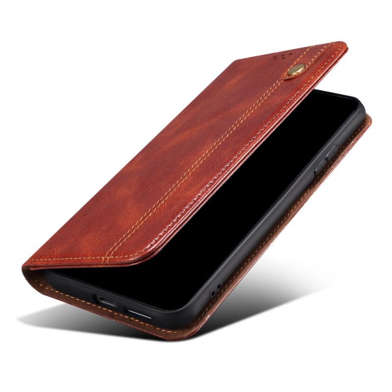 Flip Cover Xiaomi Redmi Note 11 / Poco M4 Pro 5G Simili Cuir Ciré