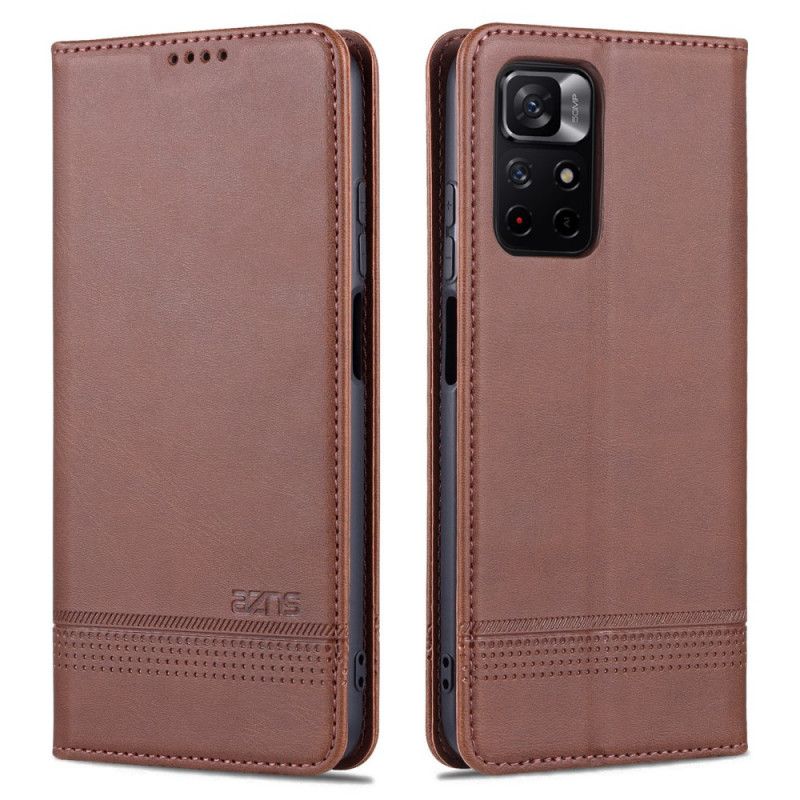 Flip Cover Xiaomi Redmi Note 11 / Poco M4 Pro 5G Style Cuir Azns