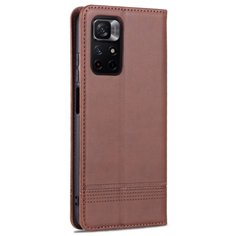 Flip Cover Xiaomi Redmi Note 11 / Poco M4 Pro 5G Style Cuir Azns