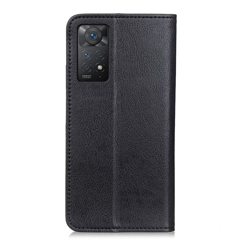 Flip Cover Xiaomi Redmi Note 11 Pro / Note 11 Pro 5G Cuir Fendu Litchi