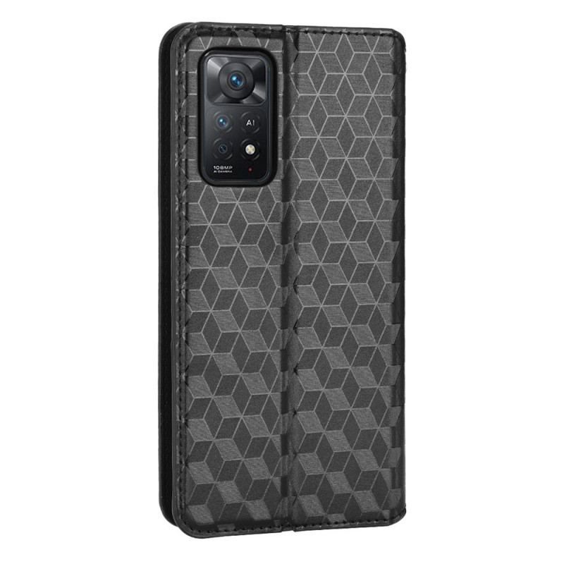 Flip Cover Xiaomi Redmi Note 11 Pro / Note 11 Pro 5G Effet Cuir Diamants 3D