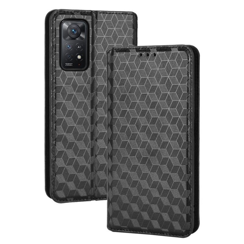 Flip Cover Xiaomi Redmi Note 11 Pro / Note 11 Pro 5G Effet Cuir Diamants 3D