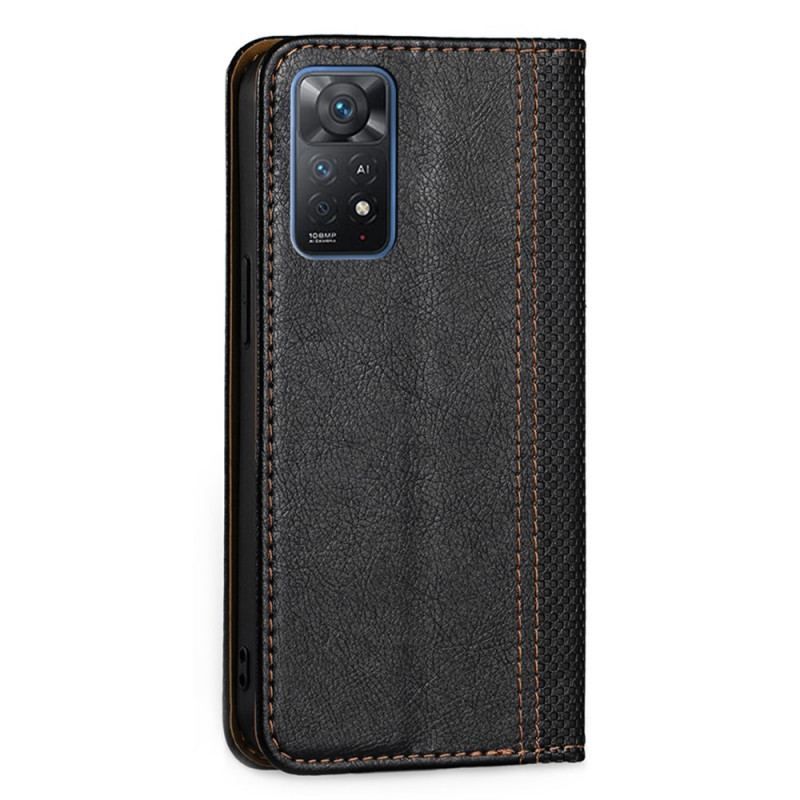 Flip Cover Xiaomi Redmi Note 11 Pro / Note 11 Pro 5G Effet Cuir Texturé