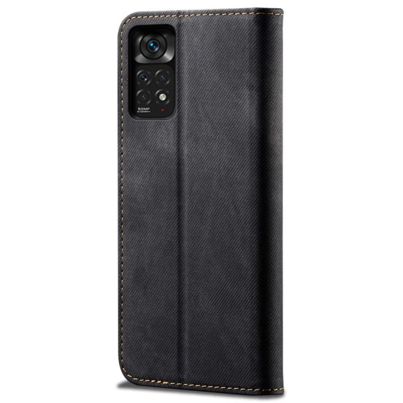 Flip Cover Xiaomi Redmi Note 11 Pro / Note 11 Pro 5G Tissu Jeans