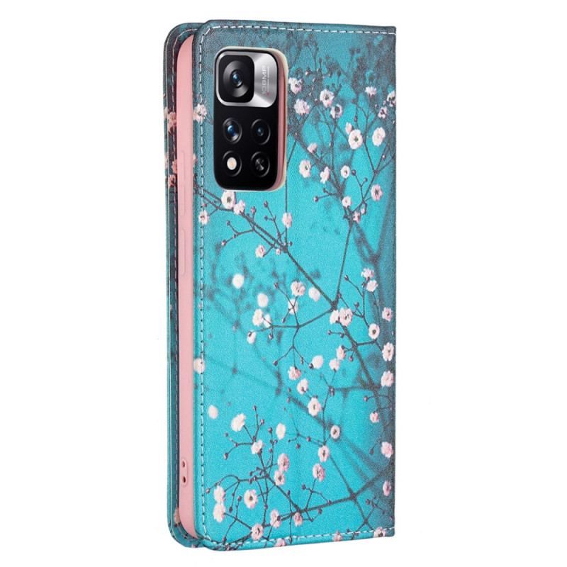 Flip Cover Xiaomi Redmi Note 11 Pro Plus 5G Branches Fleuries