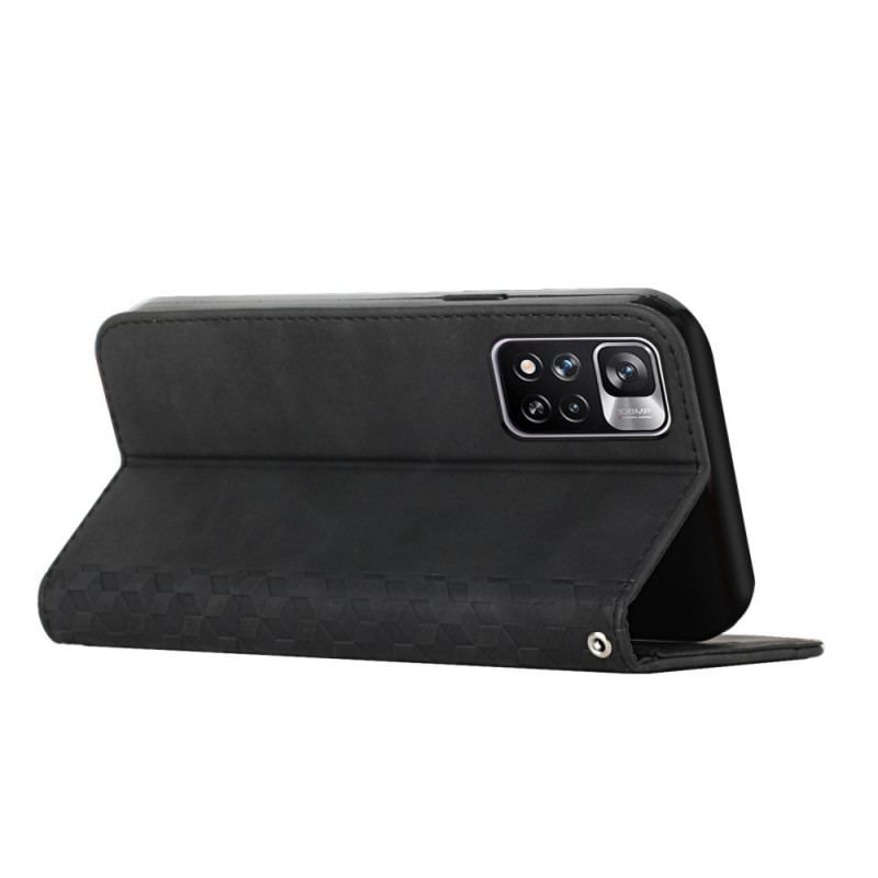 Flip Cover Xiaomi Redmi Note 11 Pro Plus 5G Effet Cuir Motif 3D