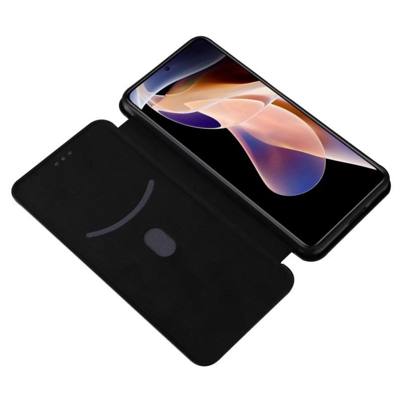 Flip Cover Xiaomi Redmi Note 11 Pro Plus 5G Silicone Carbone Coloré