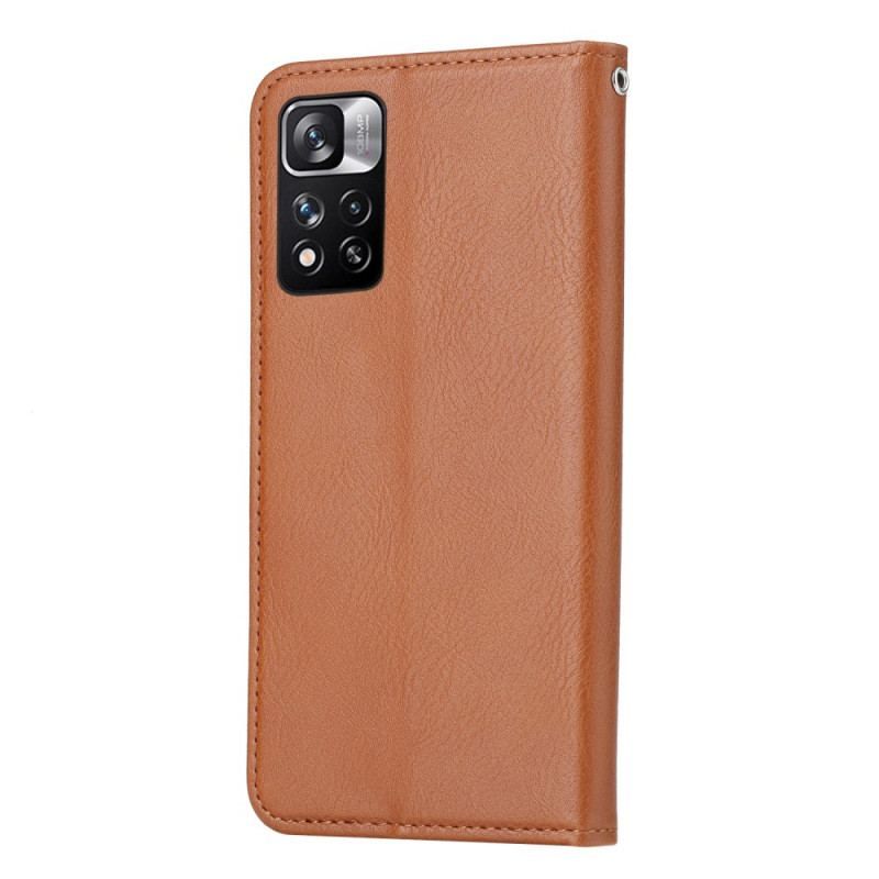 Flip Cover Xiaomi Redmi Note 11 Pro Plus 5G Simili Cuir Porte-Cartes