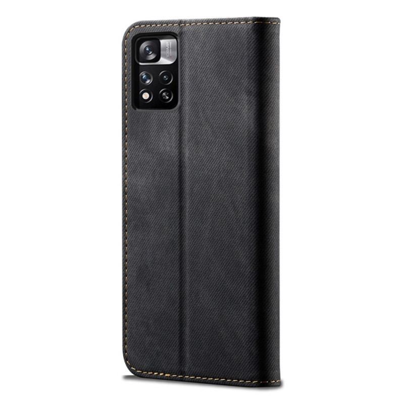 Flip Cover Xiaomi Redmi Note 11 Pro Plus 5G Tissu Jeans