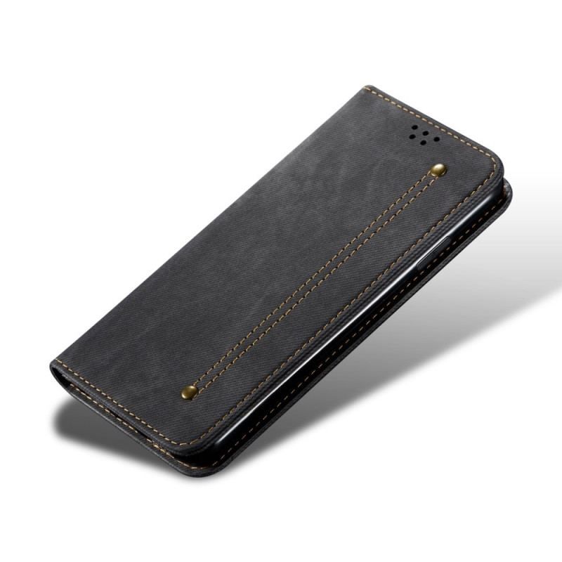 Flip Cover Xiaomi Redmi Note 11 Pro Plus 5G Tissu Jeans