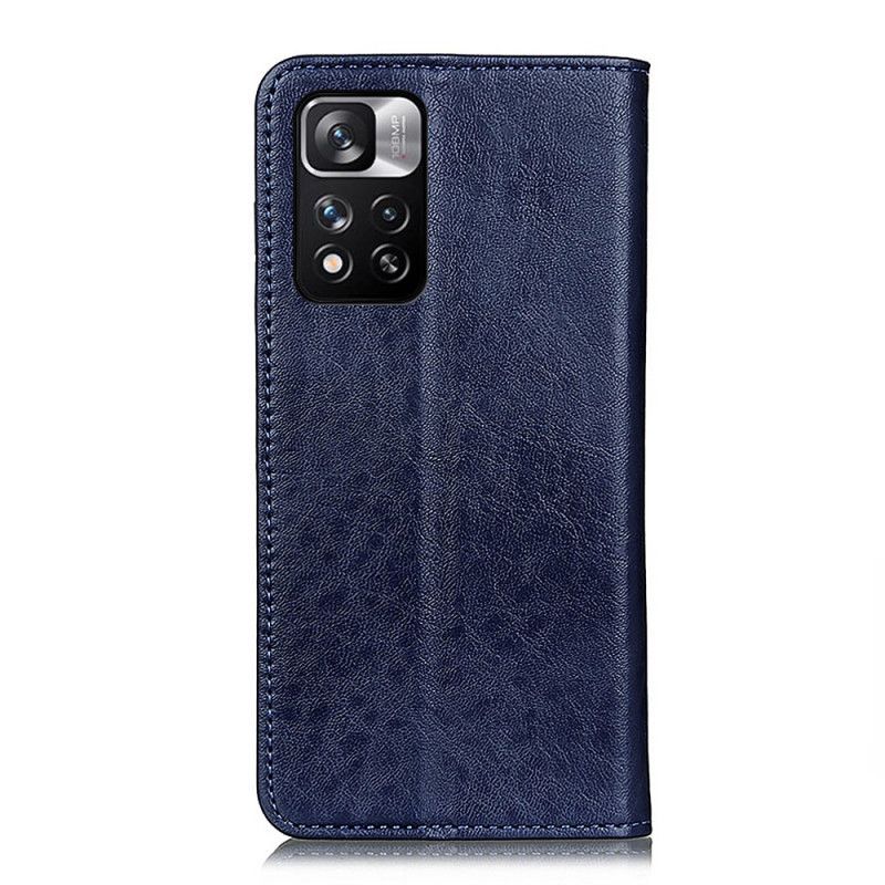 Flip Cover Xiaomi Redmi Note 11 Pro / Note 11 Pro Plus Texture Cuir Fendu