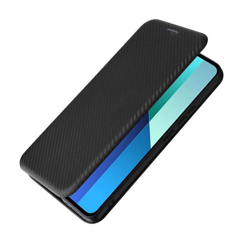 Flip Cover Xiaomi Redmi Note 13 4G Fibre Carbone