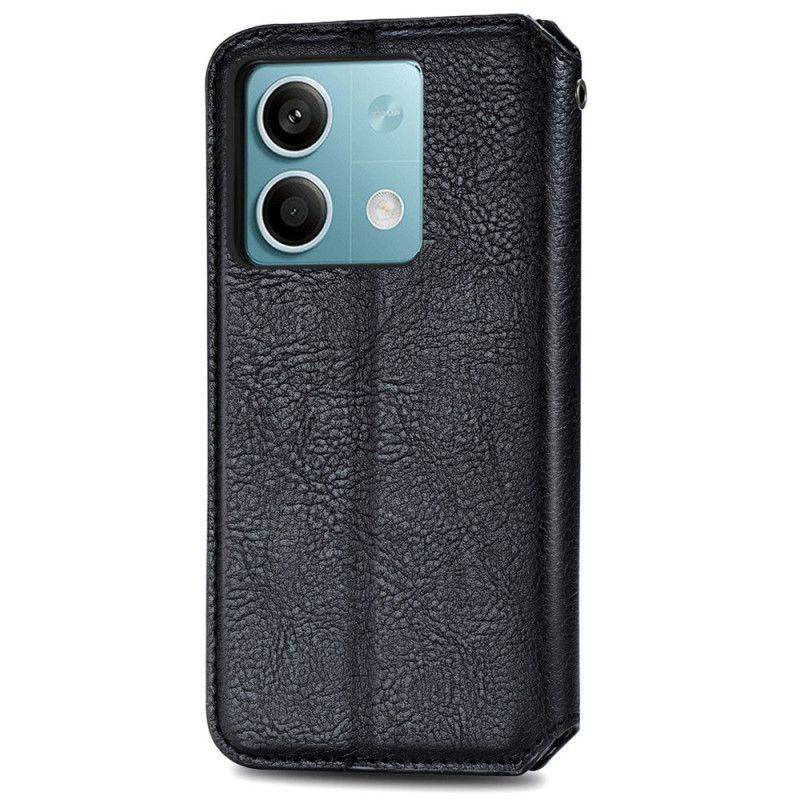 Flip Cover Xiaomi Redmi Note 13 5G Effet Cuir Vintage Losanges