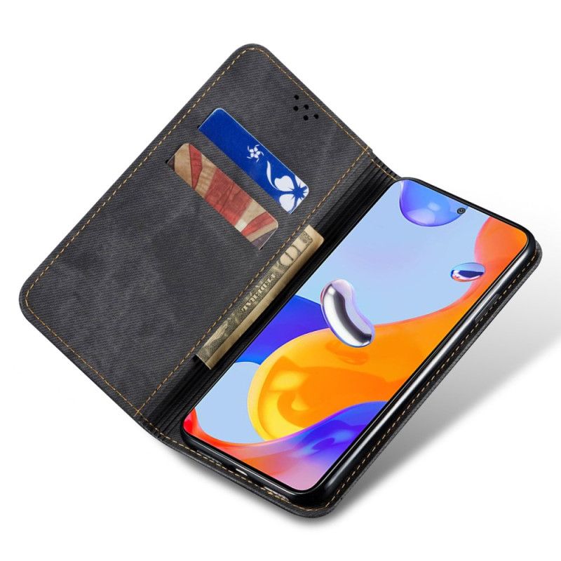 Flip Cover Xiaomi Redmi Note 13 5G Tissu Jeanns