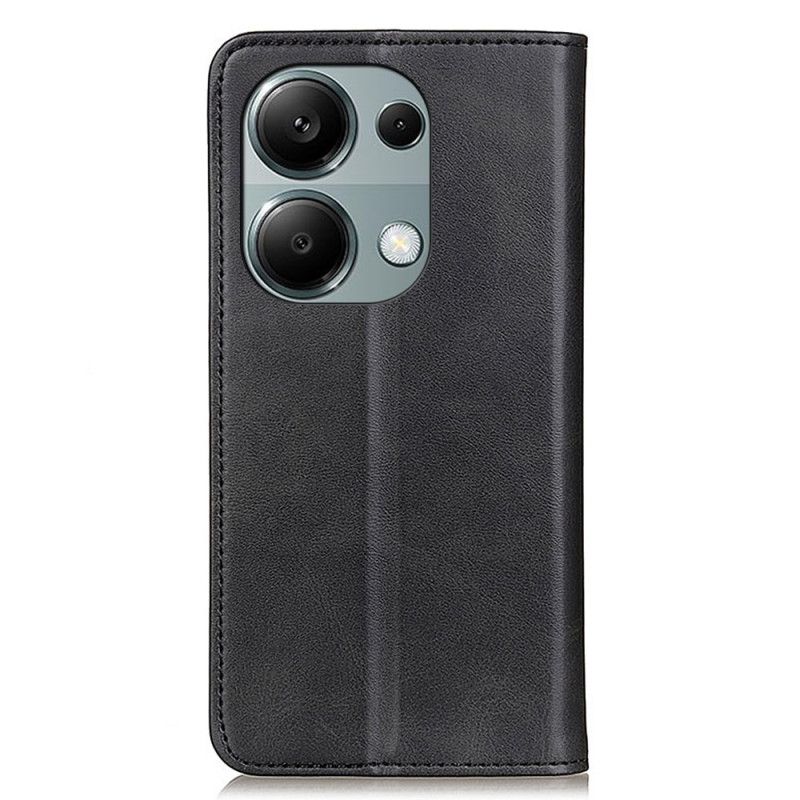 Flip cover Xiaomi Redmi Note 13 Pro 4G / Poco M6 Pro 4G Cuir Fendu