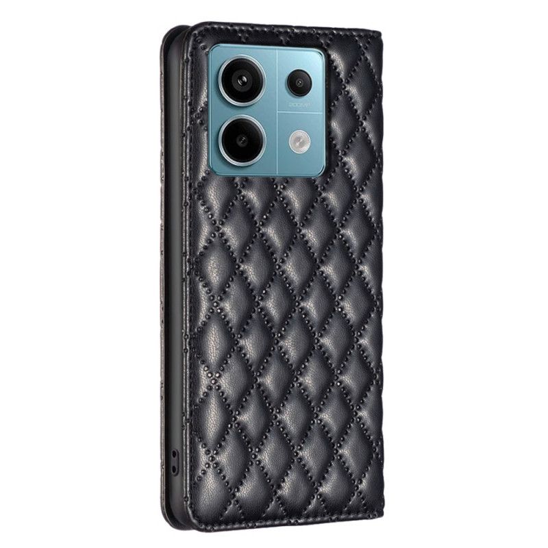 Flip Cover Xiaomi Redmi Note 13 Pro 4G / Poco M6 Pro 4G Matelassée BINFEN COLOR