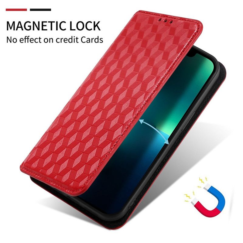 Flip Cover Xiaomi Redmi Note 13 Pro 4G / Poco M6 Pro 4G Motif Losange