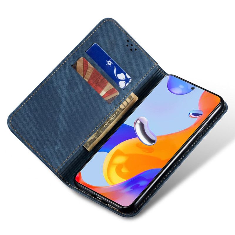 Flip Cover Xiaomi Redmi Note 13 Pro 5G / Poco X6 5G Tissu Jeans