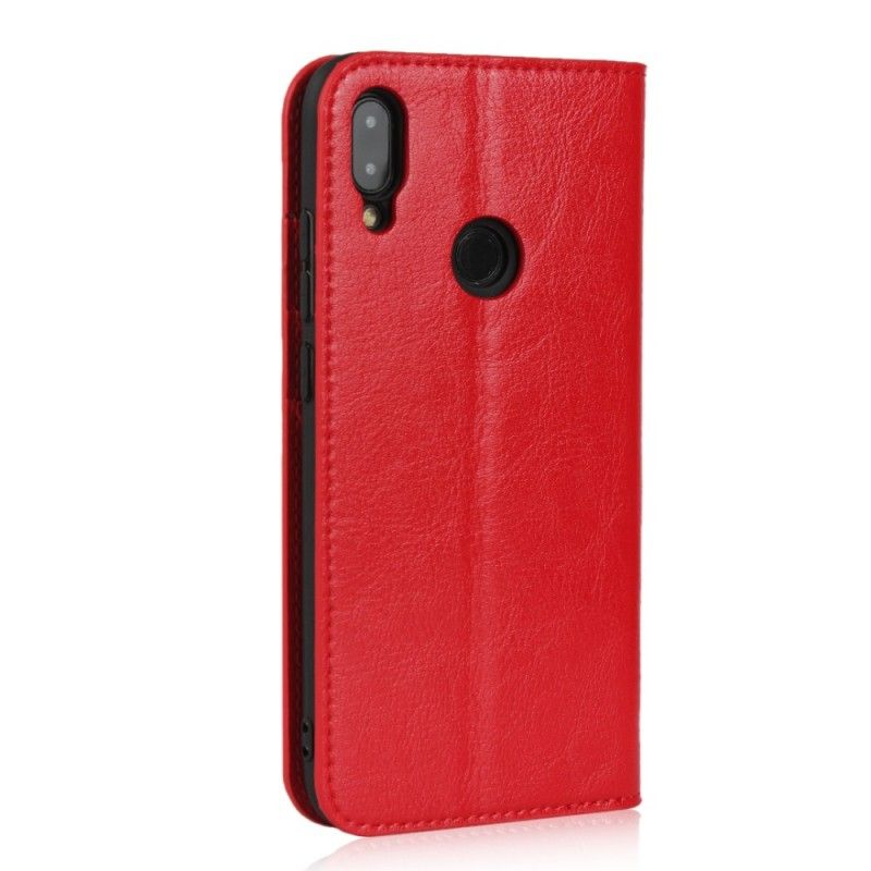 Flip Cover Xiaomi Redmi Note 7 Cuir Véritable Vieilli