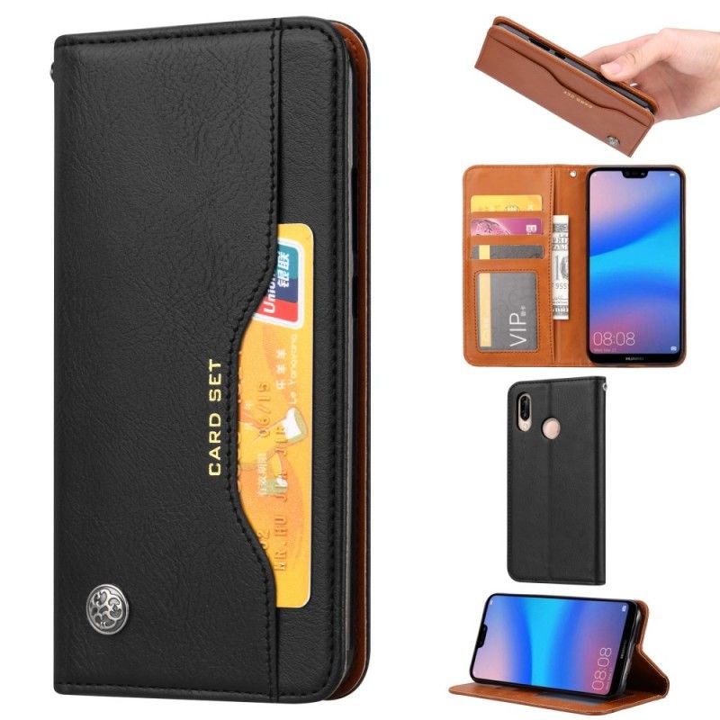 Flip Cover Xiaomi Redmi Note 7 Simili Cuir Porte-cartes