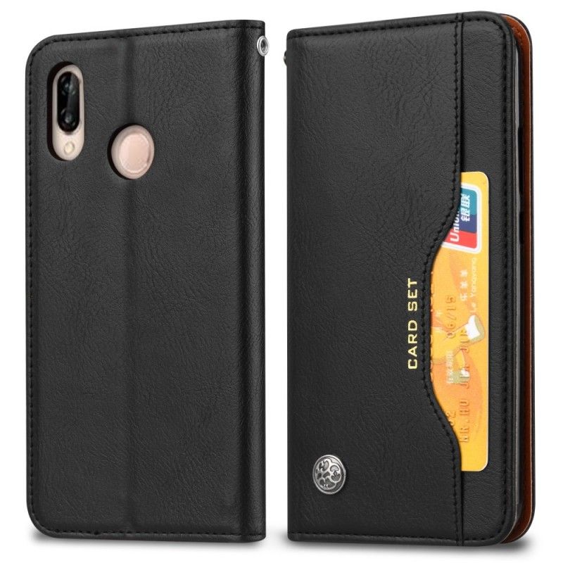 Flip Cover Xiaomi Redmi Note 7 Simili Cuir Porte-cartes