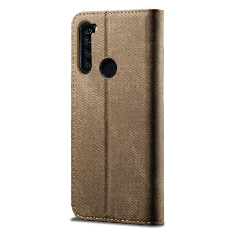 Flip Cover Xiaomi Redmi Note 8t Tissu Jeans