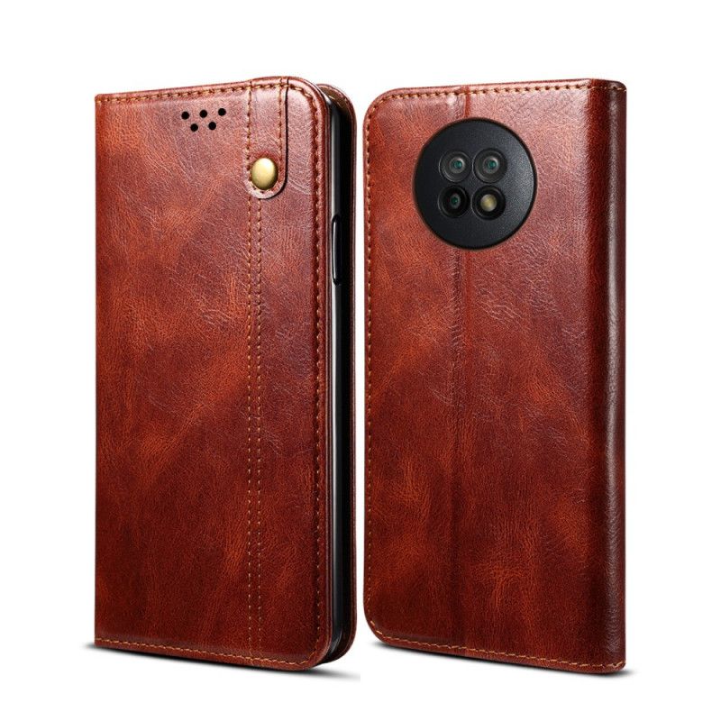 Flip Cover Xiaomi Redmi Note 9 5g / Note 9t 5g Simili Cuir Ciré