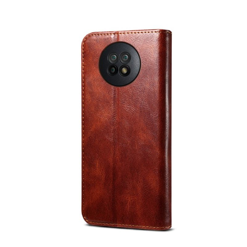 Flip Cover Xiaomi Redmi Note 9 5g / Note 9t 5g Simili Cuir Ciré