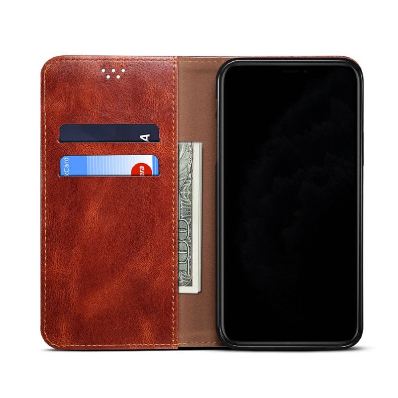 Flip Cover Xiaomi Redmi Note 9 5g / Note 9t 5g Simili Cuir Ciré