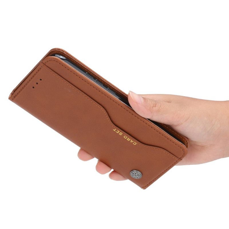 Flip Cover Xiaomi Redmi Note 9 Simili Cuir Porte-cartes