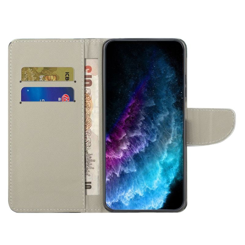 Housse papillon pour Xiaomi Redmi Note 13 Pro 5G / Poco X6 5G Papillon Jaune et Bleu