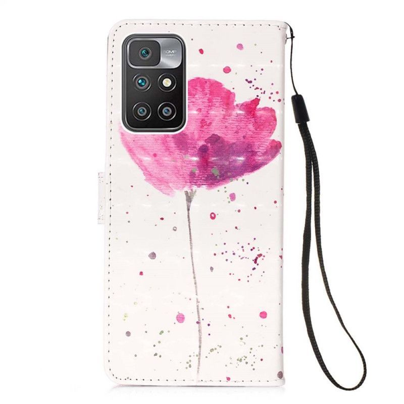 Housse Pour Xiaomi Redmi 10 Coquelicot Aquarelle