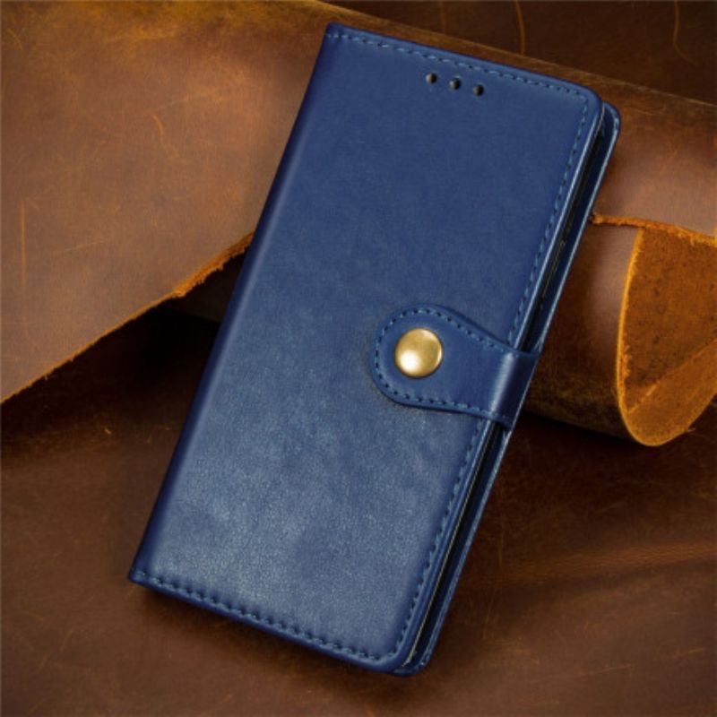 Housse Pour Xiaomi Redmi 10 Simili Cuir Et Fermoir Vintage