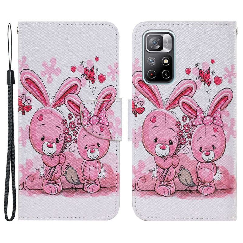 Housse Pour Xiaomi Redmi Note 11 / Poco M4 Pro 5G Lapins