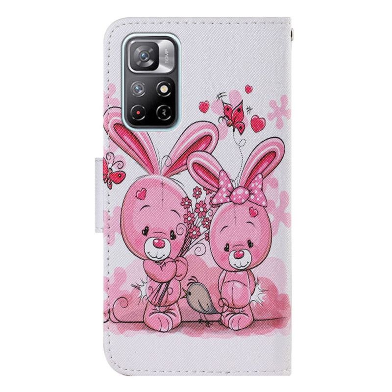 Housse Pour Xiaomi Redmi Note 11 / Poco M4 Pro 5G Lapins