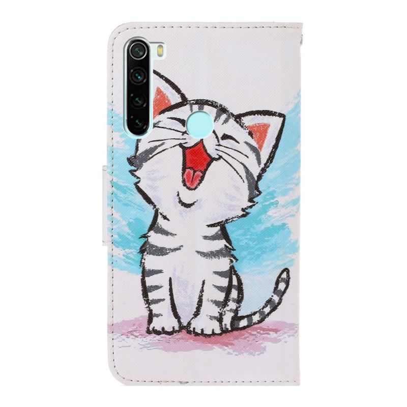 Housse Xaiomi Redmi Note 8t Chaton À Lanière