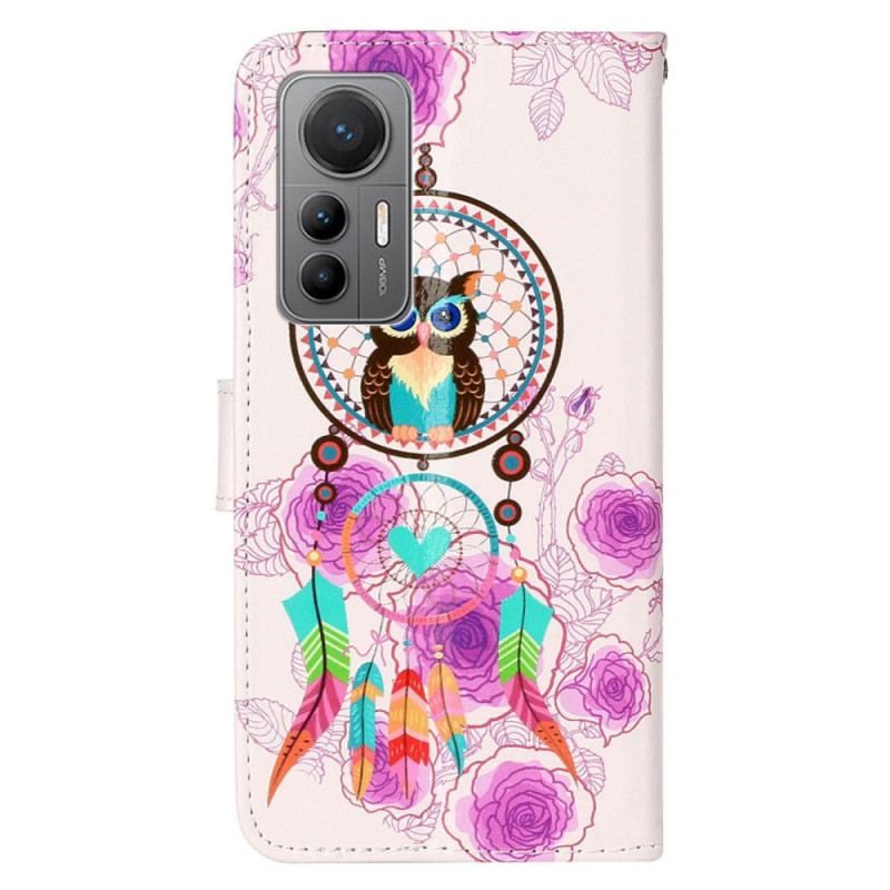 Housse Xiaomi 12 Lite Attrape Rêves Hibou à Lanière