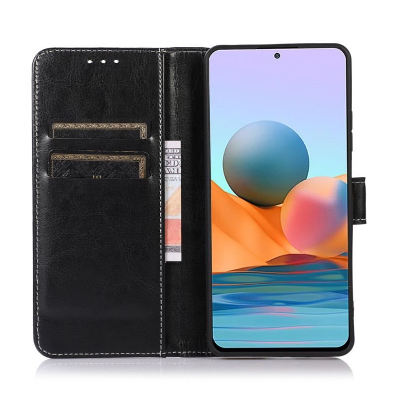 Housse Xiaomi 12 Pro Effet Cuir Couture