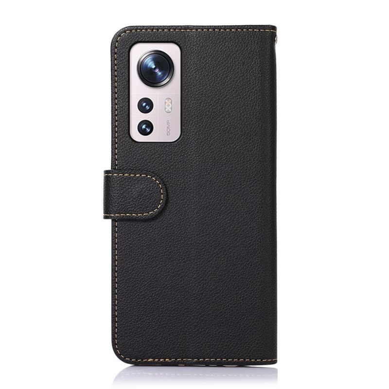 Housse Xiaomi 12 Pro Style Litchi RFID KHAZNEH