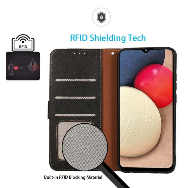 Housse Xiaomi 12 Pro Style Litchi RFID KHAZNEH