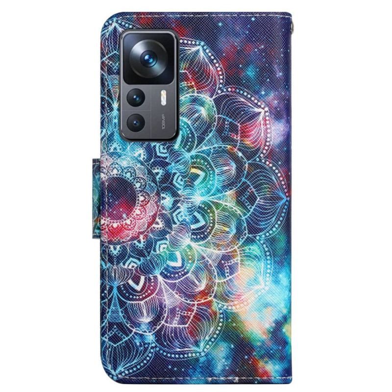 Housse Xiaomi 12T / 12T Pro Flashy Mandala à Lanière