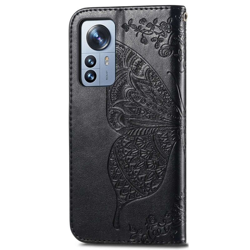 Housse Xiaomi 12T / 12T Pro Papillon Baroque